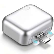 Smart Automatic Power-Off Charger Mechanical Ejector, Real Physical Disconnection, Fully Automatic Separation After Charging, Overcharge Protection Device - Silver - View 6