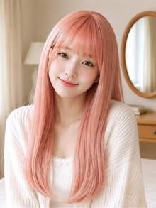 Straight Bangs Hairpiece For Women, Natural Imitation Real Hair Topper, Volumizing And Height-Increasing Seamless Hair Extension Tool - Multicolor - View 8