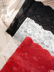 3pcs/Pack Women's Plus Size Lace Panties, Sexy & Comfortable Triangle Briefs - Multicolor - View 5