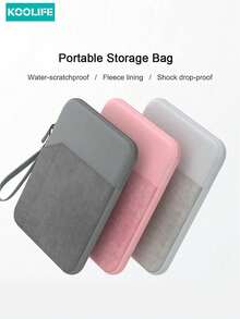 Koolife 1pc 8-13 Inch Tablet Protective Sleeve Bag, Portable Handbag, Electronic Product Storage Bag, Shockproof Protective Case, Suitable For IPad, Galaxy And More - Dark Grey - View 3