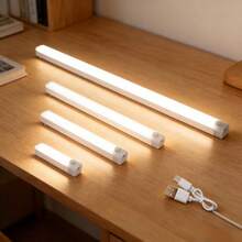 1pc 10/20/30/50cm LED Under Cabinet Light Strip With Motion Sensor, USB Rechargeable, Magnetic Strip, Suitable For Kitchen, Stairs, Hallway, Magnetic Under Cabinet Sensor Light Bar, Cool White/Warm Light Indoor Night Light - Cabinet Light - View 6