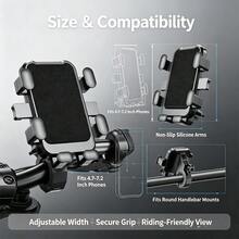 Electric Bike Phone Holder Mountain Bike Gravity Shock Absorption Navigation Mount Delivery Riding Car Phone Bracket - Multicolor - View 3