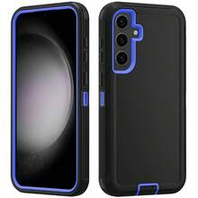 Durable Shockproof Protective Case For Phones - Black/Blue, Heavy-Duty Dual-LayercShock-Absorbing Protective Shell, With Port Dust-Proof And Scratch-Resistant, Compatible With IPhone Series, Unisex, Everyday Use - Black Blue - View 90