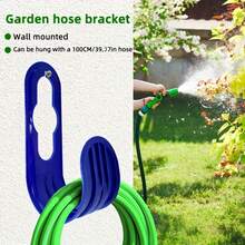 1pc Garden Hose Hook, Plastic Wall-Mounted Hose Holder, Home Supplies (Plastic) - A - View 8