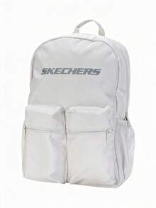Skechers Unisex Lightweight Outdoor Backpack, 2026 Autumn New Student Commuter Laptop Backpack, Large Capacity L325U089-00MV - White - View 5