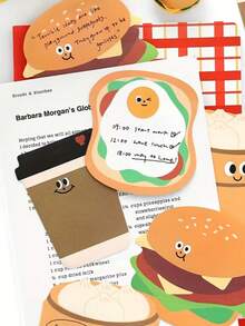 30Pcs Kawaii Food Memo Pads With – Great For Journaling, Planning, And Note-Taking, Ideal For Students & Workers – Back-To-School Must-Have - A - View 2