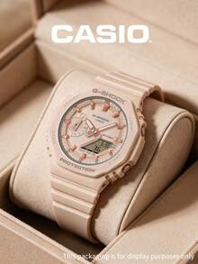 Casio G-SHOCK Watch Collection Nude Pink Octagon | Transparent Gold Square | Dark Metal Large Dial Unisex Shock-Resistant Waterproof Sports Watch - one-size - View 1