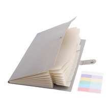 8-Pocket Expandable File Folder With Color Labels, Accordion-Style Paper Organizer, Portable Expandable Bill And Receipt Holder, A4 Letter Size Document Storage, Suitable For Home, School And Office Supplies - A - View 6
