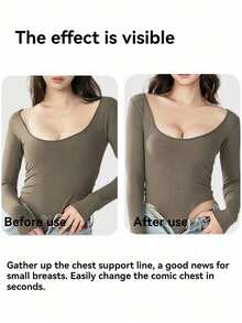 2-In-1 Transparent Strap Push-Up Silicone Adhesive Bra, Suitable For Backless Outfits - Silicone Transparent Round Cup - View 8