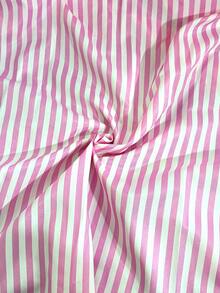 Damen Mode Lässig A-Linie gestreifter Volant Saum vielseitiger Rock Pink Frühling - Pink - Übersicht 8