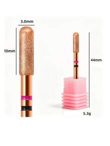 1pc Professional Rose Gold Diamond Nail Drill Bit - Precision Manicure & Callus Remover, Salon Quality (2.35mm Shank) - Multicolor - View 7