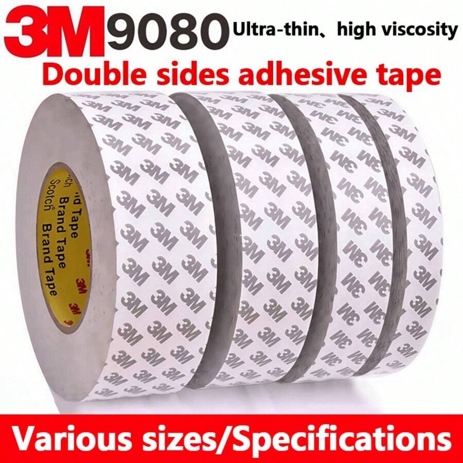 3M Double-Sided Adhesive 9080hl - Invisible, Ultra-Thin, High Viscosity, Fixed, Strong, Invisible, Heat-Resistant White 3M Tape - Length-10m - View 1