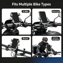 Electric Bike Phone Holder Mountain Bike Gravity Shock Absorption Navigation Mount Delivery Riding Car Phone Bracket - Multicolor - View 4