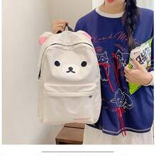 San-X Cute Bear Rilakkumas Large Capacity Fashion Student Backpack Shoulder Bag Gift - Multicolor - View 8