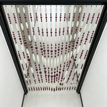 20 Strands Wine Red,90*180cm,Gradient Multi-Color Acrylic Gourd Beaded Door Curtain Entryway Partition - 90 X 180 cm - View 4
