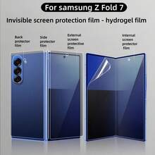 1 مجموعة متوافقة مع سامسونج جالاكسي Z Fold 8 Ultra، جالاكسي Z Fold 8، جالاكسي Z Fold 7، جالاكسي Z Fold 6 فيلم حماية الشاشة TPU مجموعة كاملة فيلم هيدروجيل الشاشة الداخلية + الشاشة الأمامية + الشاشة الخلفية شفاف فائق الوضوح مقاوم للخدش مقاوم للسقوط تغطية كاملة حماية الشاشة القابلة للطي فيلم ناعم - شفاف - مشاهدة 5