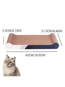 1pc Minimalist Cat Scratching Board, Clean And Elegant, Bone-Shaped Design, Indoor Cat Scratching Board, Exquisite Halloween Gift For Furry Friends, Comfortable Resting Spot To Satisfy Scratching Needs, Durable Scratch-Resistant Cat Scratching Board, Let Cats Entertain Themselves And Pass Time, Ideal Halloween Holiday Gift - one-size - View 10