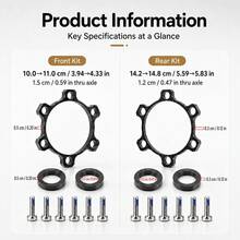 VMX Hub Adapter 100mm To 110mm / 142mm To 148mm BOOST Brake Rotor Spacer - Multicolor - View 3