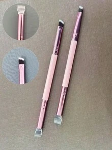 FAMOREYA I Pc Dual Head Lash Lift Brush, Non-Slip Grip & Soft Nylon Bristle, Portable Eyelash Curling Separator Tool, Accessory For Eyelash Perm, Brow Lamination & Eyebrow Tinting - Pink - View 4