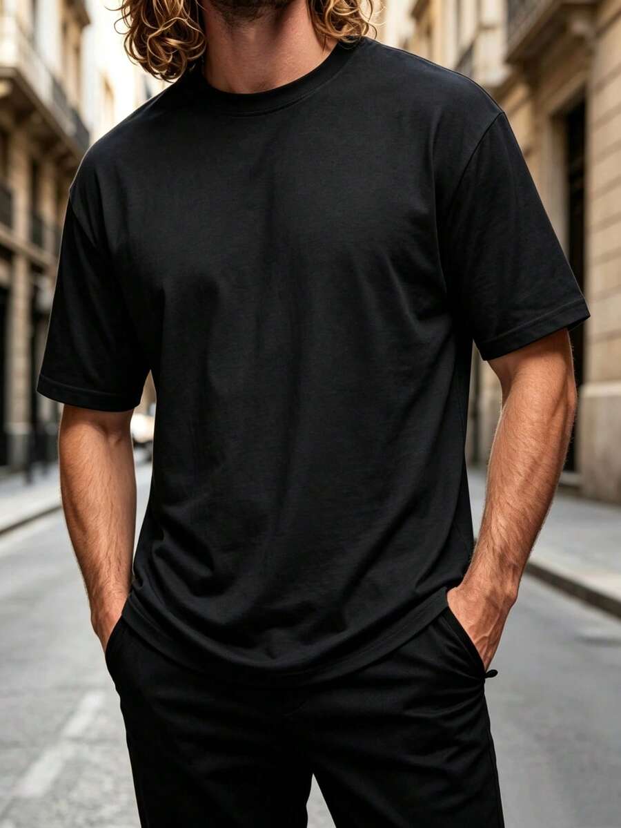 Camisetas de hombre - Negro - Ver 1