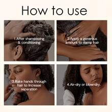 Moroccan Argan Oil Curl Styling Mud, Curl Defining Mud, Enhances Hair Shine And Volume, Suitable For Curly And Wavy Hair. Nourishing Deep Care Styling Cream, Unisex - Full Size - View 7