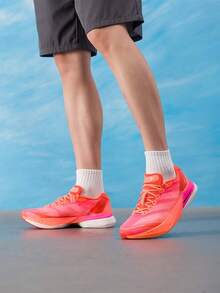 Adidas Men's Women's Running Shoes ADIZERO BOSTON 13 Racing Training Running Shoes Breathable Mesh Upper Athletic Shoes LB8524 - Bright Orange/bright White/glittery - View 11