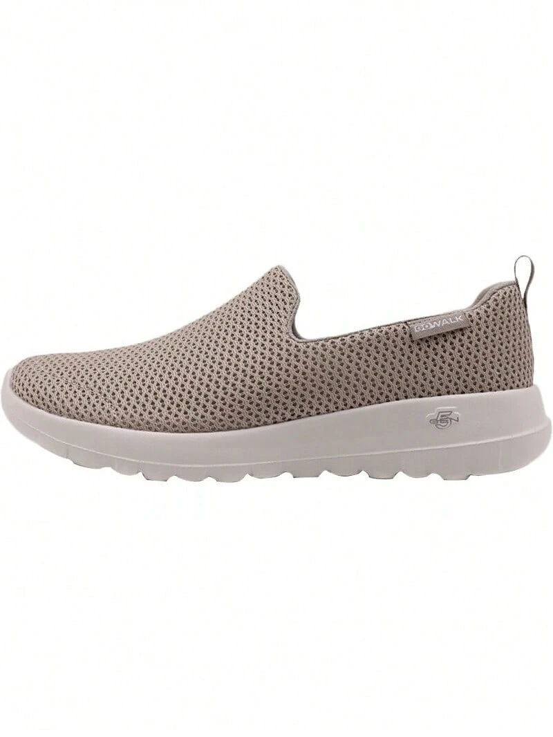 Skechers GOGAMAX Women's Slip-On Knit Mesh Breathable Soft Sole Lightweight Elastic Casual Walking Sneakers - Khaki - View 1