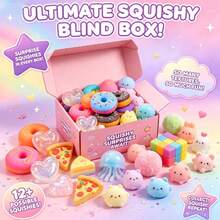 somoving Girl Style Surprise Squeeze Blind Box, Cloud-Like Soft Slow Rebound Elastic Squeeze Toy, Stretchable Soft Sensory Educational Toy, Multiple Styles, Women's Birthday Gift, Portable Daily Stress Relief Gadget (Random Style) - Multicolor - View 2
