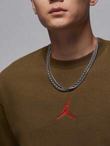 Nike Genuine JORDAN Men's Crew Neck Patchwork Soft Sports Sweatshirt HV1750-366 - HV1750-366 - View 3