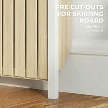 93 X 119cm Rustic-Look Radiator Cover - Oak - 1 - View 7