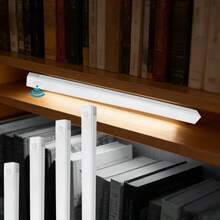 1pc 10/20/30/50cm LED Under Cabinet Light Strip With Motion Sensor, USB Rechargeable, Magnetic Strip, Suitable For Kitchen, Stairs, Hallway, Magnetic Under Cabinet Sensor Light Bar, Cool White/Warm Light Indoor Night Light - Cabinet Light - View 7