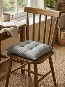 Made In Turkey Cushion 40*40 For Office & Garden & Kitchen Soft With Tie - Beige - View 7