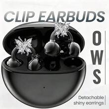 2026新款無線開耳式夾耳耳機 OWS 蝴蝶耳環藍牙 6.0 耳機，無線夾耳式耳機，適合女孩與女性的節日禮物，運動耳機，旅行無線耳機，立體聲耳機，時尚美學，萬聖節禮物 - Q72(21) - 查看 11