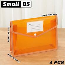 A4/B5/FC Back-To-School Must-Have | Transparent Snap-Button Expanding File Bag,Multi-Color Durable PP Accordion Pocket,Lightweight Waterproof Organizer For Students&Office,Cute Stationery Storage For Campus,Daily Commute, Study Group,Travel - Landscape - View 26