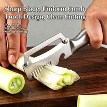 1/2pcs Multifunctional Vegetable Peeler, Stainless Steel Handle, Odorless Stainless Steel Peeler, 2-In-1 And 3-In-1 Kitchen Tool With Onion Slicer And Bottle Opener, Suitable For Home Cooking - Multicolor - View 3