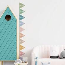1pc Children's Height Measurement Chart 60-150cm Rainbow Color Number Scale, Living Room Or Bedroom Door Decor - Multicolor - View 6