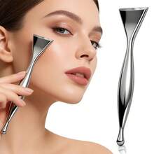 Facial Reflexology Massage Tool Stainless Steel Double Headed Trigger Point Massage Facial Reflexology Tool For Relaxation - Silver - View 1