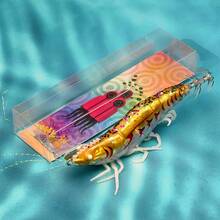 ANFS 1pc Squid Jig Fishing Lure Artificial Bait For Octopus Cuttlefish, Wood Shrimp Squid Hook, Saltwater Hard Bait - Multicolor - View 14