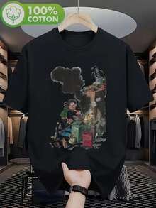 Men T-Shirts - Black - View 1
