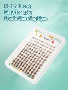 Spiky Eyelash Cluster Set Anime Style Eyelash Extension Kit 144pcs D-Curl Fine Eyelash Clusters 8-16mm Suitable For Beginners DIY At Home Create Realistic Eyelash Extension Effect In Minutes - C - View 7
