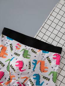 Young Boy Casual Cartoon Print Boxer Shorts 8pcs/Pack - Multicolor - View 4