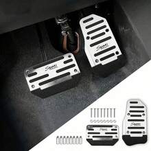 2 Sets Non-Slip Car Pedal Set - Alloy Brake, Accelerator, Clutch Pedals - Suitable For Sedan, SUV, ATV - Automatic Transmission Replacement Kit, Non-Slip Rubber Foot Pads, Durable Foot Pedals|Ergonomic Foot Pedals|Durable Foot Pedals New Year Model - A - View 14