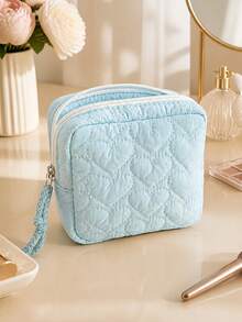 Portable Period Bag Menstrual Pad Tampon Storage Bags Multifunctional Heart Symbol Makeup Bag For Holiday Back To School Travel Essentials Accessories - Multicolor - View 7