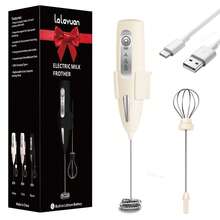 Lalayuan 1pc Mini Portable USB Rechargeable 3-Speed Handheld Milk Frother/Egg Beater, Includes Charging Cable - View 13