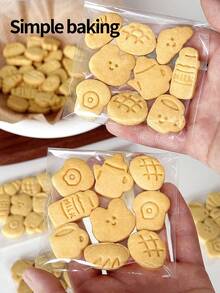8-Piece Mini Afternoon Tea Series Cookie Mold Set. Cute Snack-Making Cookie Cutters, 3D Printed Cartoon Pattern Cookie Stamps, Family Kitchen Baking Tools. Pet Snack Making Tools - View 12