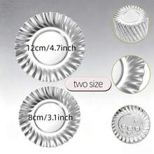 50/100pcs Silver Mini Cardboard Cake Base, Gold Cupcake Plate Dessert Plates, Mousse Dessert Board Base, Disposable Paperboard Cupcake Boards, For Wedding Birthday Party Dessert Displays Tray Pastry Plates - Silver - View 4