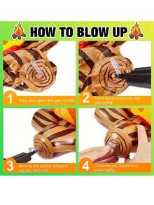 An Inflatable Flame Perfect For Decorating Camping Parties, Suitable For Both Indoor And Outdoor Use, A Simulation Campfire Perfect For Setting, And An Excellent Holiday Gift,Camping,Camping Decor - Multicolor - View 9