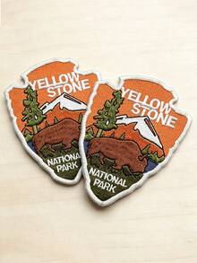 1pc/2pcs/3pcs/4pcs National Park Travel Patch Embroidered Iron On Patch - Multicolor - View 8