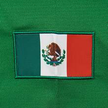 Unisex Mexican Baseball Jersey Virgen De Guadalupe 3D Print Baseball Jersey, Stitched Button Front Short Sleeve Baseball Shirt - Green - View 7