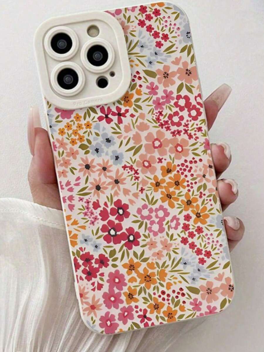 Floral World Phone Case Compatible With Apple 16 Pro, 15 Pupil Eye Design, Compatible With IPhone 14, 13, 17, 12, Simple Anti-Drop Protective Cover - Multicolor - View 1
